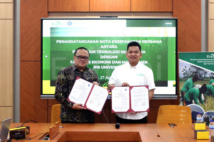 Eratani dan IPB University Berkolaborasi untuk Perkuat Pendidikan dan Inovasi di Sektor Pertanian. Foto: viralsumsel.com