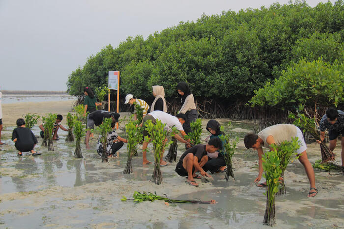 Pulau Pramuka Jadi Lokasi Kerja Sama LindungiHutan dan Smiling Coral Indonesia. Foto: viralsumsel.com