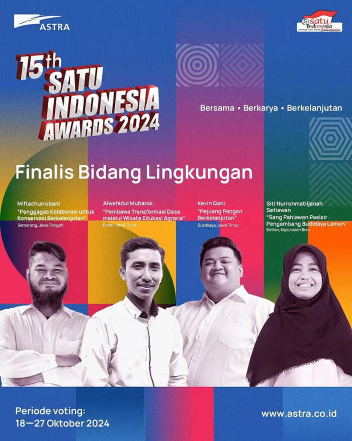 Dukung LindungiHutan di 15th SATU Indonesia Awards 2024, Vote Sekarang. Foto: Viralsumsel.com