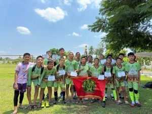 Giliran SSB PSS U-13 Runner Up Piala Bekang Sriwijaya. Foto : viralsumsel.com /asa