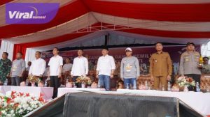 HUT OKI, Pj Bupati Asmar Sampaikan Pesan Rakyat kepada Kontestan Pilkada. Foto : viralsumsel.com /zep