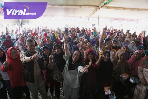 Lucianty-Syaparuddin Bakal Masifkan Program Replanting Sawit dan Karet di Muba. Foto : viralsumsel.com