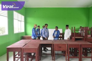 Pj. Bupati OKI Cek Progres Pembangunan Sejumlah Sekolah. Foto : viralsumsel.com /zep
