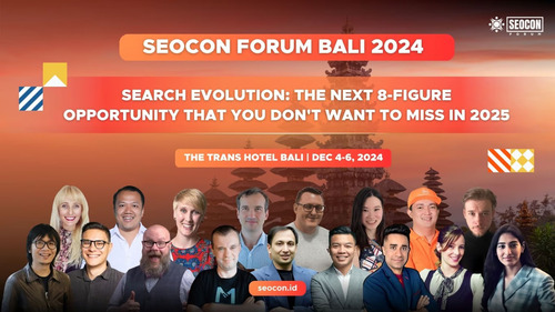 SEOCon Forum Bali 2024: Konferensi Pemasaran Digital Terbesar di Indonesia Kembali Hadir di Pulau Dewata. Foto: viralsumsel.com