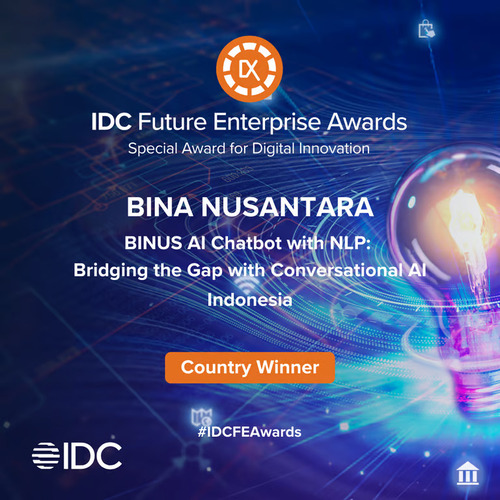 Perusahaan Paling Inovatif dalam Digitalisasi di Indonesia: BINUS Raih Penghargaan dari IDC Awards 2024. Foto : viralsumsel.com