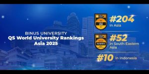 BINUS University Naik 20 Peringkat se-Asia dalam Pemeringkatan QS World University Rankings Asia. Foto: viralsumsel.com