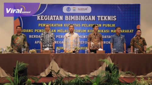 Tingkatkat Pelayanan Publik Di Bidang Pendidikan, Kadisdik Gelar Bimtek. Foto : viralsumel.com /nto