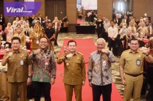 Pj Gubernur Elen Setiadi Launching Aplikasi Pengelolaan Keuangan BLUD Berbasis Sistem Informasi Terintegrasi. Foto : viralsumsel.com /win