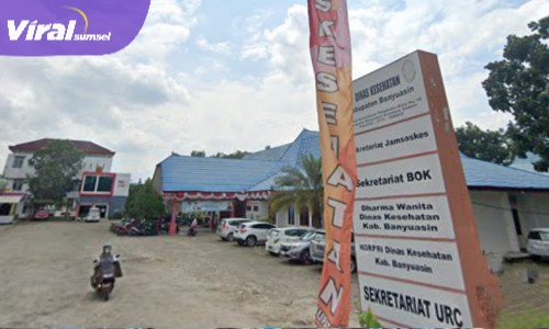 Kantor Dinas Kesehatan Kabupaten Banyuasin. Foto : Viralsumsel
