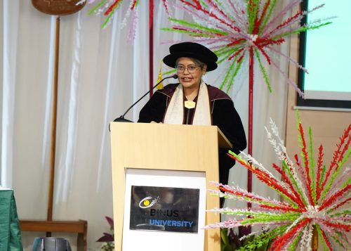 BINUS UNIVERSITY Kukuhkan Guru Besar Bidang Ilmu Budaya Visual, Bukti Komitmen BINUS dalam Dunia Seni, Budaya dan Kreatif. Foto: viralsumsel.com