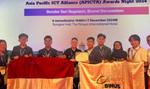 Mahasiswa School of Computer Science BINUS UNIVERSITY Raih Merit Award dalam Ajang APICTA 2024. Foto: viralsumsel.com