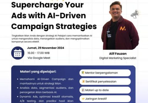 Optimalkan Kampanye Iklan dengan AI:, Maxy Academy Gelar Free Class Digital Marketing + AI. Foto: viralsumsel.com