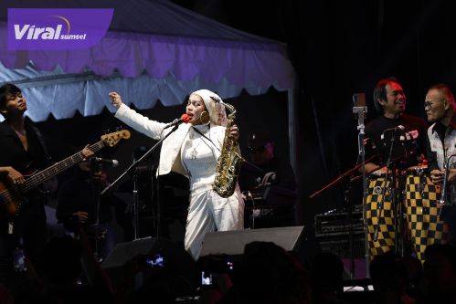 Festival Jazz Internasional Suara Musi 2024 di BKB Dibanjiri Penonton. Foto : viralsumsel.com /nto