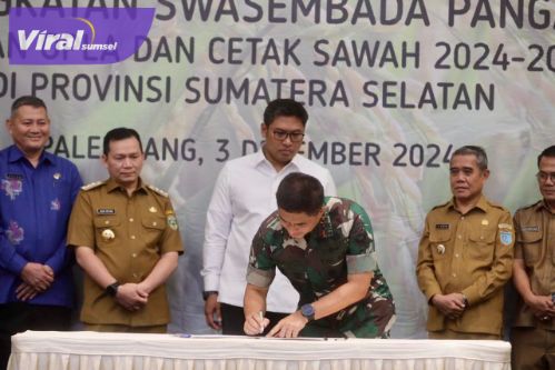 Pj Gubernur Elen Setiadi Optimis Sumsel Mampu Pertahankan Swasembada Pangan Melalui Program Opla. Foto : viralsumsel.com /win
