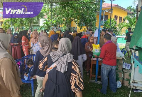 Pemkab Muba Kembali Gelar Gerakan Pangan Murah. Foto : viralsumsel.com /dev