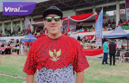 Muhammad David Ketua Umum Askot PSSI Palembang. Foto : viralsumsel.com /asa