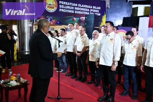 Pengurus POBSI Provinsi Sumsel Masa Bakti 2024-2028 Dilantik. Foto : viralsumsel.com /ril
