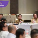 Pj Gubernur Elen Setiadi Bersama Forkopimda Muba Gelar Rapat Penyelesaian Illegal Drilling Pada Lahan HGU PT Hindoli di Kabupaten Muba. Foto : viralsumsel.com /win
