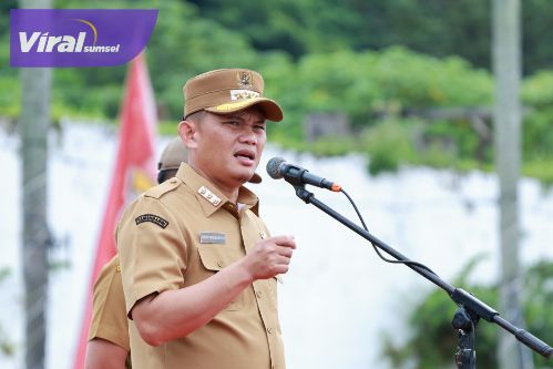 Apel Gabungan di BKB, Pj Wako Palembang Cheka Virgowansyah Soroti Medsos, Sampah Plastik hingga DBD. Foto : viralsumsel.com /nto