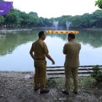 Pj Walikota Palembang Dr. Cheka Virgowansyah Tinjau Langsung Progres Revitalisasi Kambang Iwak. Foto : viralsumsel.com /nto