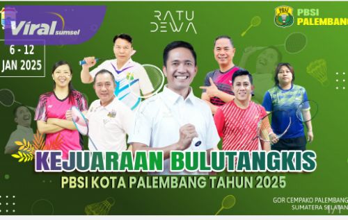 Cari Bibit Baru Pengganti Mohammad Ahsan dan Debby Susanto, Kejuaraan PBSI Palembang 2025 Berhadiah Total Rp 24 Juta  . Foto : viralsumsel.com /ril Cari Bibit Baru Pengganti Mohammad Ahsan dan Debby Susanto, Kejuaraan PBSI Palembang 2025 Berhadiah Total Rp 24 Juta  . Foto : viralsumsel.com /ril