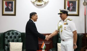 Menteri Pertahanan RI Terima Kunjungan KASAL India untuk Bahas Peningkatan Teknologi Pertahanan. Foto : viralsumsel.com Menteri Pertahanan RI Terima Kunjungan KASAL India untuk Bahas Peningkatan Teknologi Pertahanan. Foto : viralsumsel.com