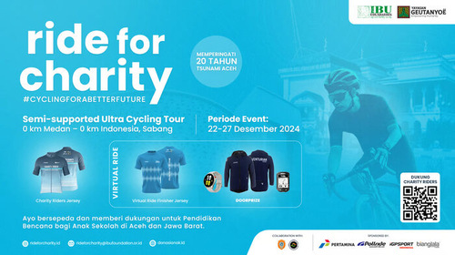 Ride for Charity #2: Gowes 899 KM Medan-Sabang & Virtual Ride Seluruh Indonesia untuk Peringati 20 Tahun Tsunami Aceh. Foto: viralsumsel.com