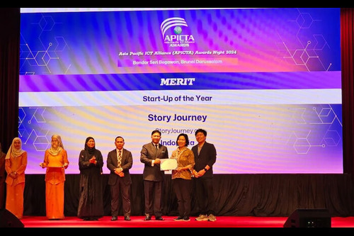 StoryJourney Dari Indonesia Meraih Predikat “Start-Up of The Year” Dalam Ajang Asia Pacific ICT Alliance (APICTA) Award Night 2024. Foto: viralsumsel.com
