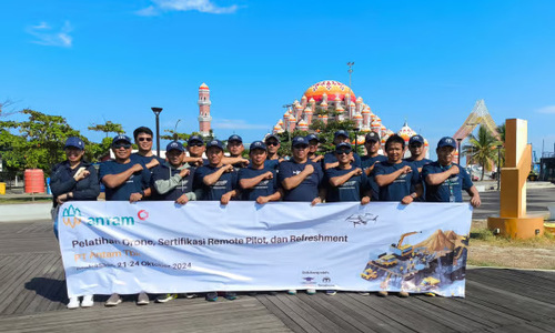 Terra Drone Indonesia Tingkatkan Kompetensi Karyawan ANTAM Lewat Pelatihan Remote Pilot. Foto : viralsumsel.com