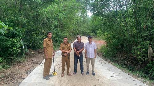 Kepala Desa Tanjung Kemala Lubai : Pembangunan Membuat Masyarakat Menjadi Nyaman. Foto : viralsumsel.com /ril