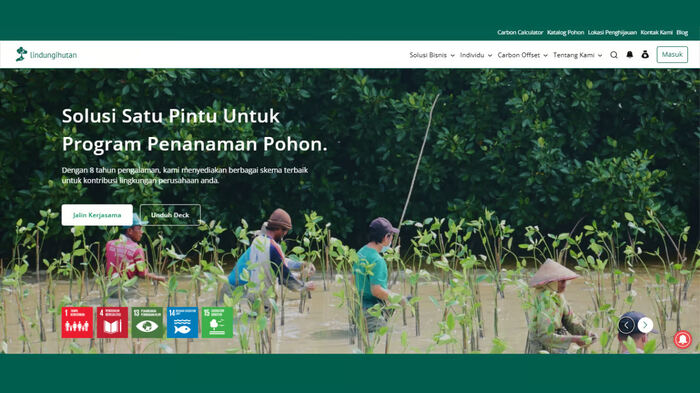 Intip Tampilan Baru Homepage LindungiHutan. Foto: viralsumsel.com Intip Tampilan Baru Homepage LindungiHutan. Foto: viralsumsel.com