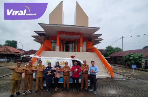 Bank Sumsel Babel Serahkan Bantuan Kendaraan Operasional untuk Penanganan Pemerlu Kesejahteraan Sosial di Kabupaten Muba. Foto : viralsumsel.com /dev