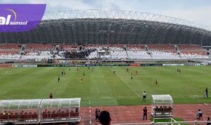 Suasana pertandingan Sriwijaya FC vs FC Bekasi City di Stadion Gelora Sriwijaya, Jakabaring, Palembang. Foto : viralsumsel.com/asa