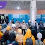 Jamaah Umrah Mahabbah dan Berkah 13 Hari Telah Kembali ke Palembang. Foto : viralsumsel.com /ril