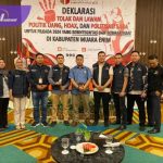 Bawaslu Muara Enim bersama Pj Bupati Ajak 4 Paslon Tolak Politik Uang. Foto : viralsumsel.com /fitrah