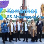 Peletakan Batu Pertama Pembangunan Gedung Pusat Oncology RSUP MH Palembang. Foto : viralsumsel.com /win