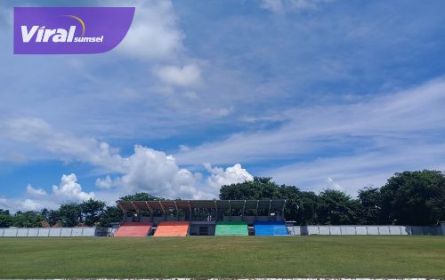 Stadion Tebat Sari, Martapura, OKU Timur bakal jadi venue seleksi pemain PersiOKUT untuk ajang Liga 4 2024/2025. Foto : viralsumsel.com /asa
