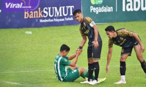 Pertandingan Sriwijaya FC vs PSMS Medan di Stadion Baharuddin Siregar, Deli Serdang, Sumatera Utara (sumut), Sabtu (11/1/2025) sore. Foto : mosfc