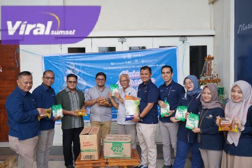 Bersama Tiga BUMN, Bukit Asam (PTBA) Wujudkan Natal Penuh Kasih di Sumsel. foto : viralsumsel.com /fut