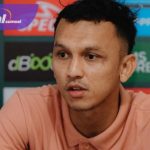 Kapten PSMS Medan Rachmad Hidayat, dalam sesi jumpa pers sebelum laga PSMS Medan vs Sriwijaya FC, Sabtu, 18 Januari 2025. Foto : igpsms