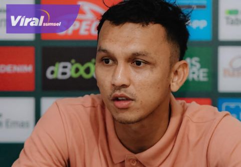 Kapten PSMS Medan Rachmad Hidayat, dalam sesi jumpa pers sebelum laga PSMS Medan vs Sriwijaya FC, Sabtu, 18 Januari 2025. Foto : igpsms