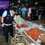 Pj Gubernur Sumsel Elen Setiadi Sidak Pasar Pasar Induk Jakabaring. Foto : viralsumsel.com /win