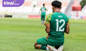 Penyerang Sriwijaya FC, Muhammad Fadli selebrasi usai cetak gol ke gawang Nusantara United FC. Foto : mosfc