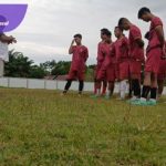 Para pemain PersiOKUT Tria sebelum laga uji coba di Stadion Tebatsari, OKU Timur. Foto : viralsumsel.com /asa