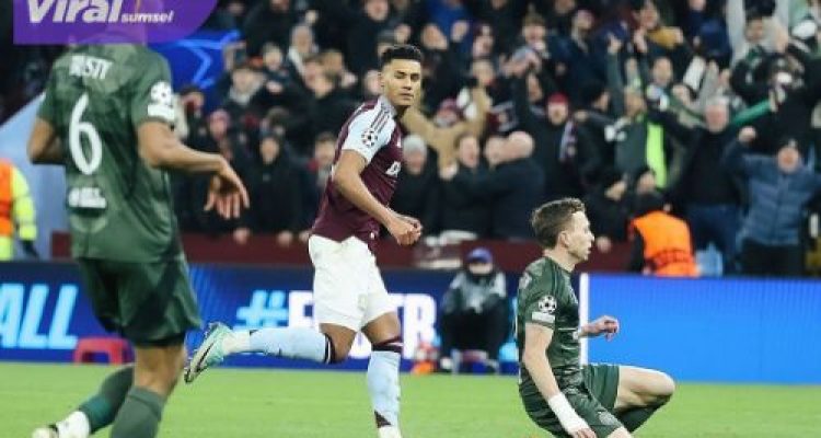 Aston Villa, Morgan Rogers selebrasi usai cetak gol ke gawang Celtic pada laga fase liga Liga Champions. Foto : igvilla
