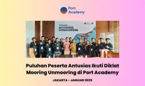 Puluhan Peserta Antusias Ikuti Diklat Mooring Unmooring di Port Academy. Foto: viralsumsel.com
