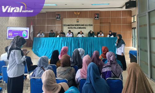 Suasana Lokakarya Mini Lintas Sektoral di Kecamatan Seberang Ulu Dua Kota Palembang. Foto : Viralsumael/Nto