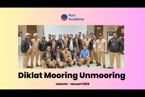 Port Academy Gelar Diklat Mooring Unmooring Bekerja Sama dengan PT Indofood Sukses Makmur Divisi Bogasari. Foto : viralsumsel.com