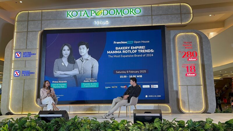 FranchiseOne Open House, Bersama CEO Mamma Roti: Dari Presenter ke Food-preneur dengan 100 Cabang dalam 3 Tahun. Foto: viralsumsel.com