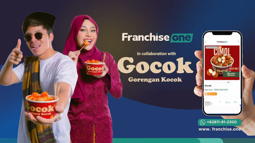 FranchiseOne berkolaborasi dengan Gocok. Foto : viralsumsel.com